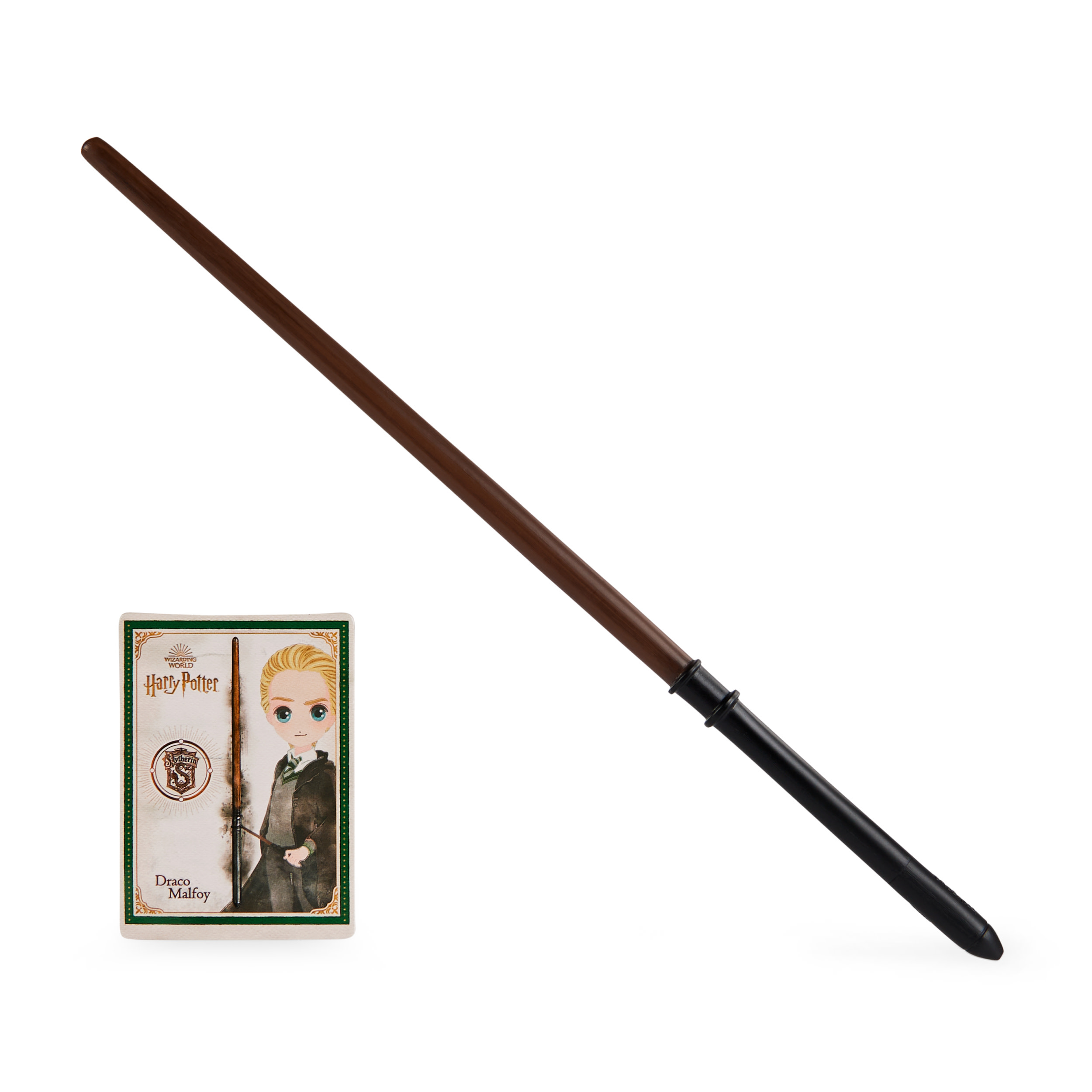 Wizarding World Harry Potter Spellbinding Wand di Draco Malfoy da 305 cm con carta incantesimo da collezione giocattoli per bam