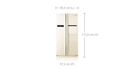 Samsung RS20VRVB side-by-side refrigerator – image 4