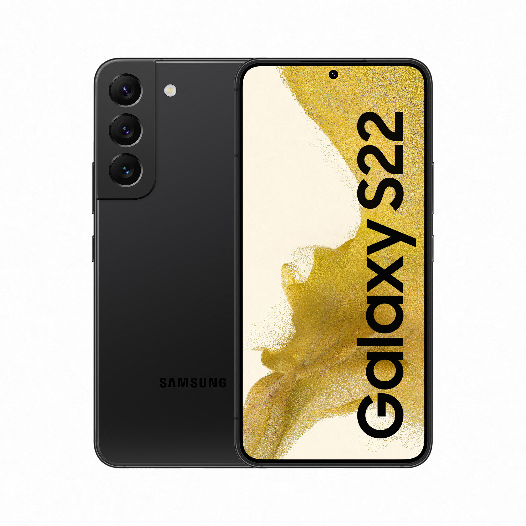 Samsung Galaxy S22 SM-S901B 15,5 cm (6.1') Dubbla SIM-kort Android 12 5G USB Type-C 8 GB 128 GB 3700 mAh Svart