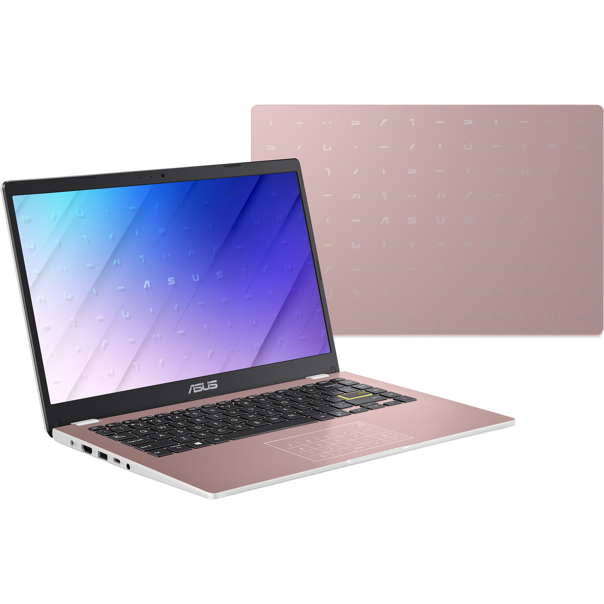 Specs ASUS E410 14in Celeron 4GB 64GB Cloudbook Pink- with