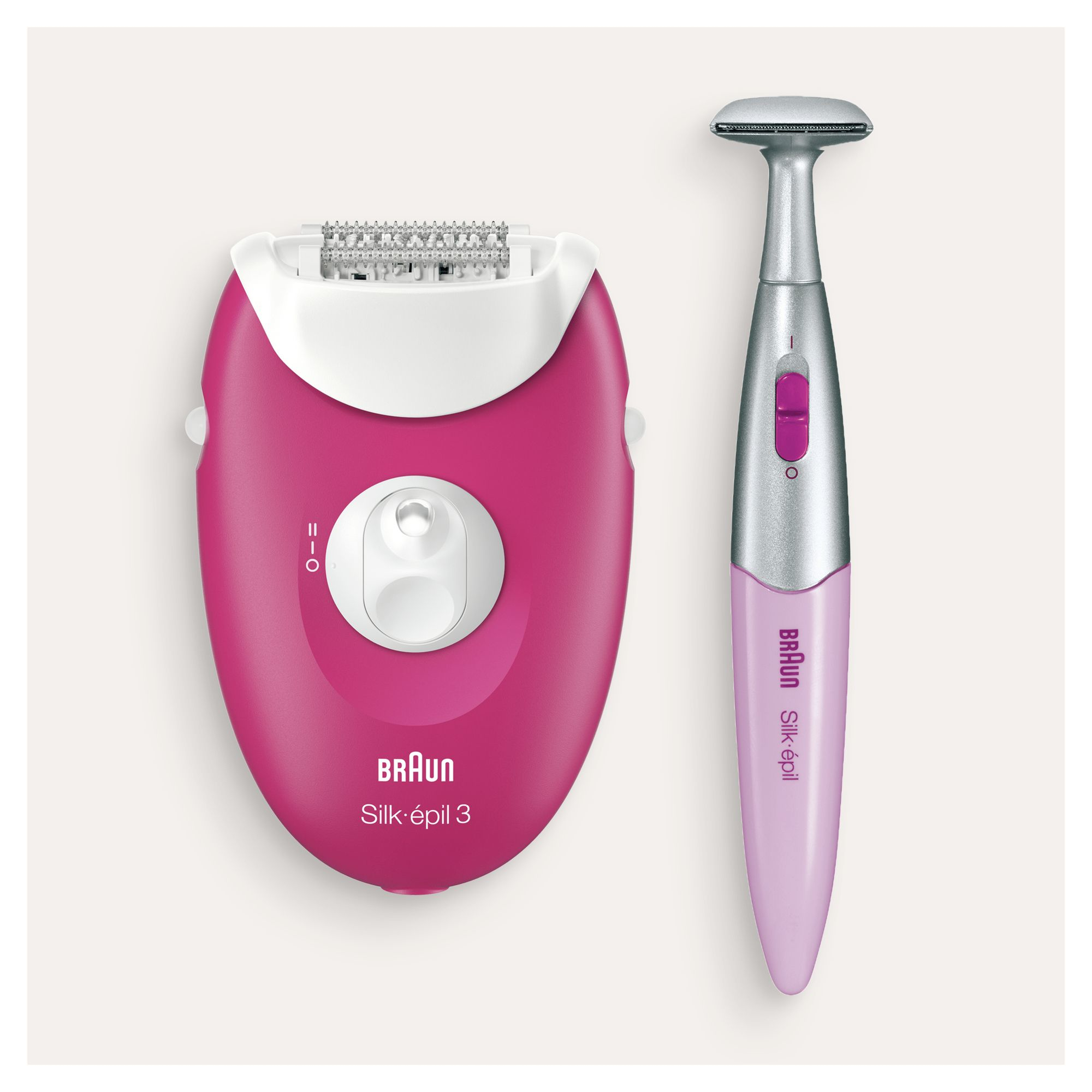 Braun Silk-épil 3 81711457 epilator 20 tweezers Pink, White – image 3