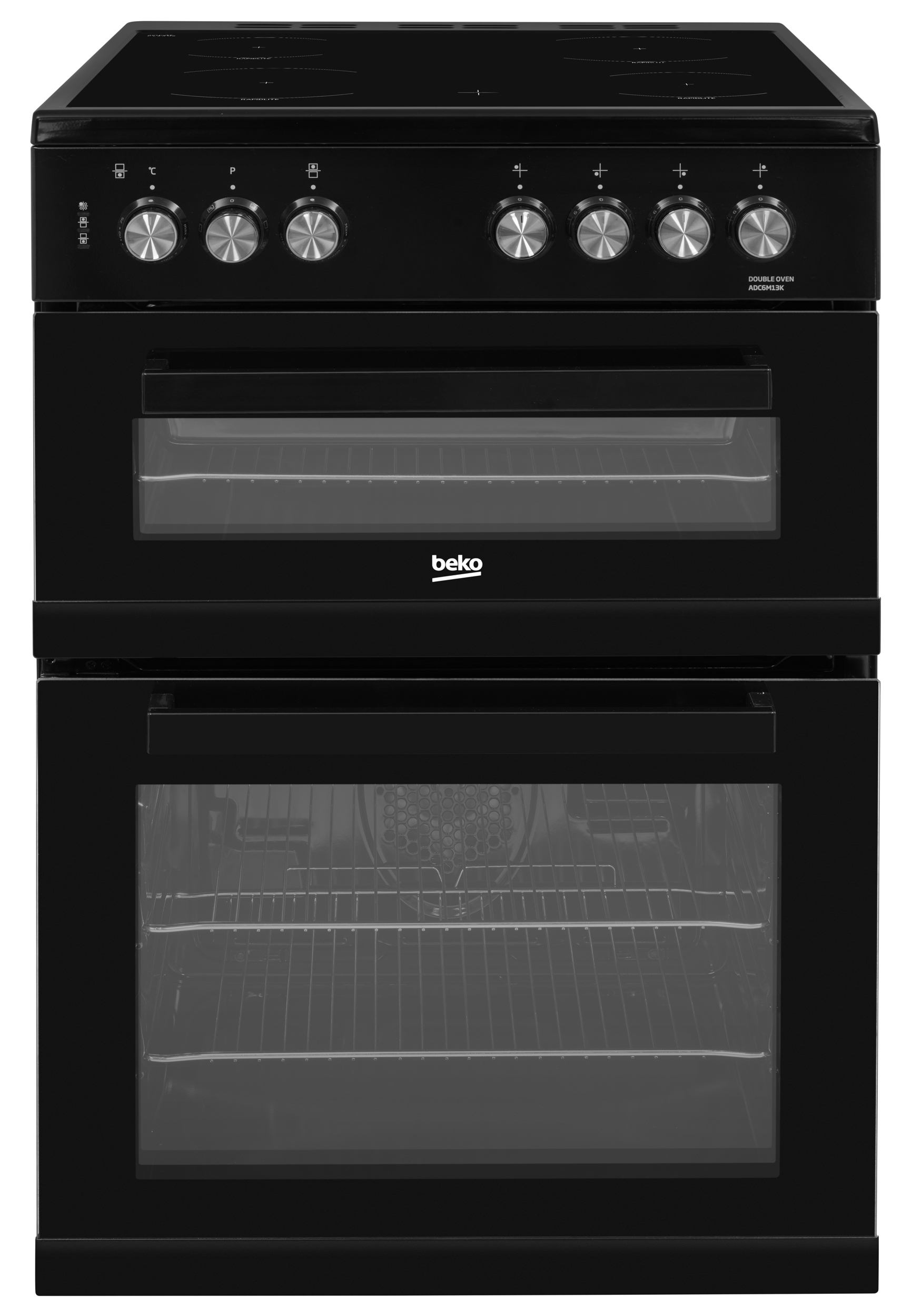 Beko ADC6M13K 60cm Double Oven Electric Cooker