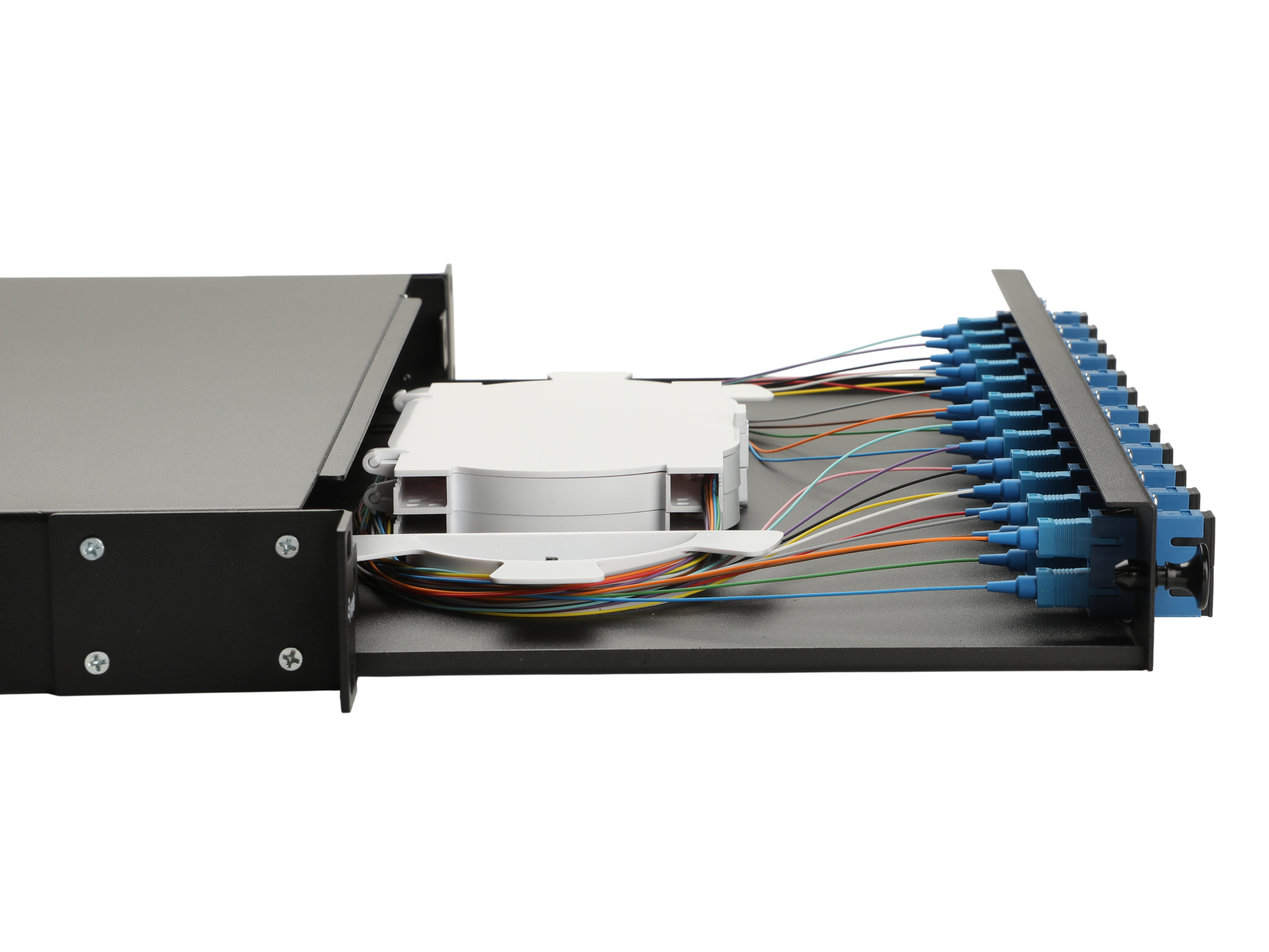 Equip LWL-Spleißkasten 12-Port SC-Duplex OS2 1U komplett  sw