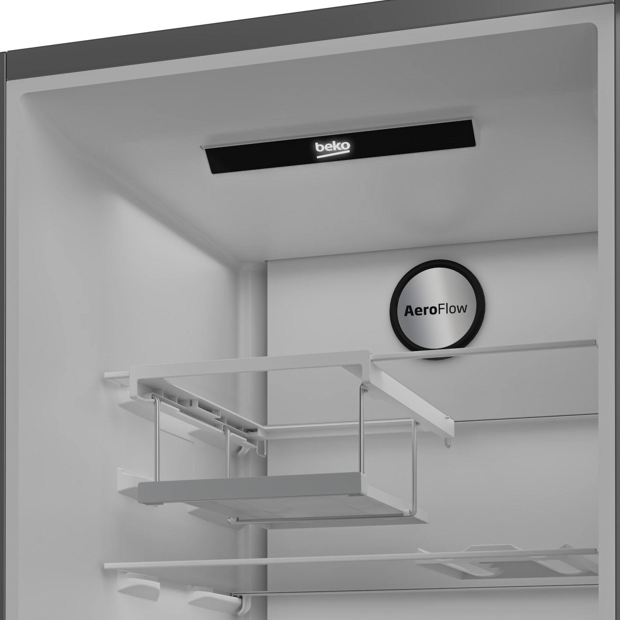 Beko LNP4686LVW Freestanding AeroFlowTM Tall Larder Fridge with HarvestFreshTM – image 4