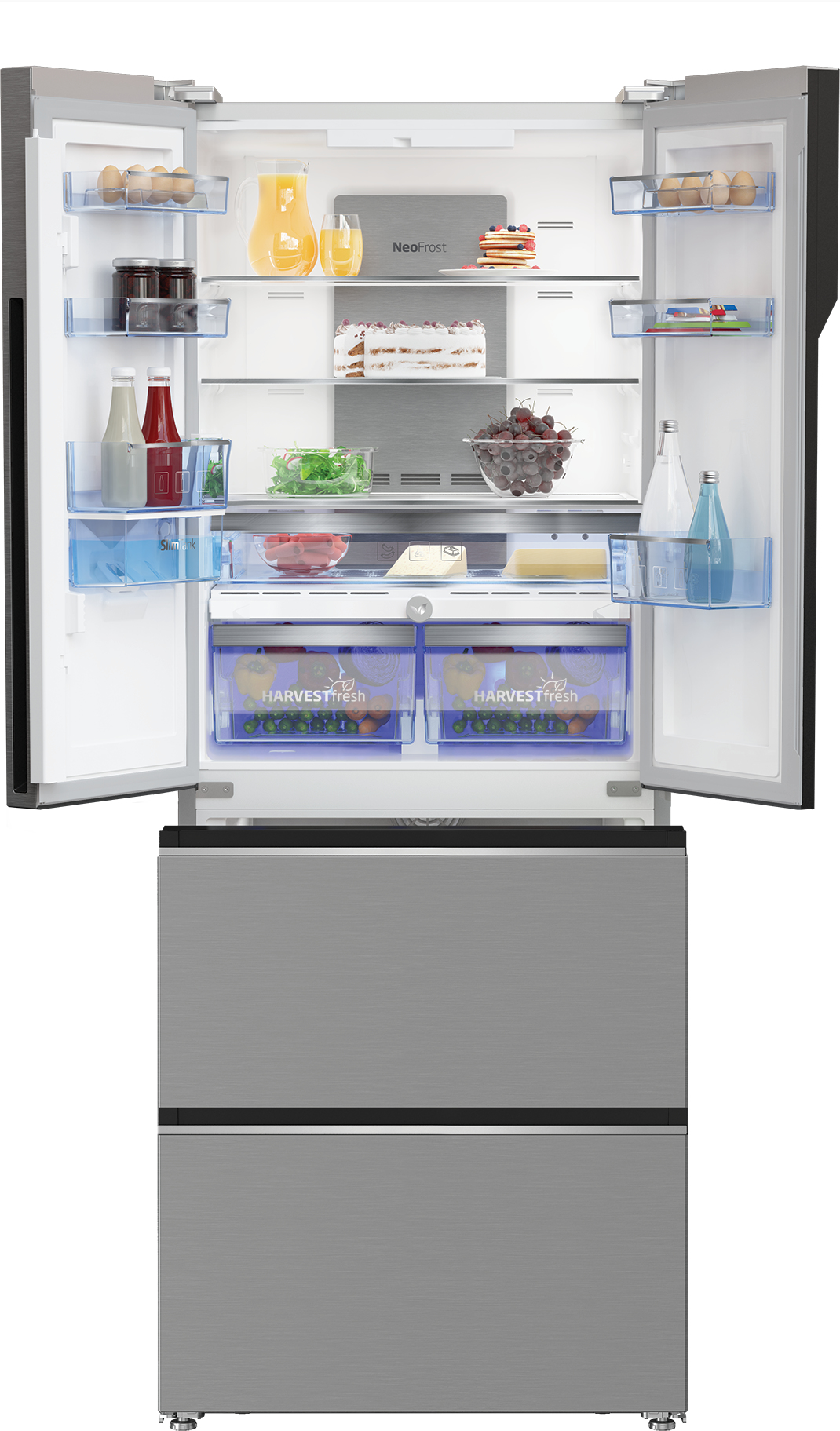Beko GNE490E30DZXPN side-by-side refrigerator Freestanding – image 5