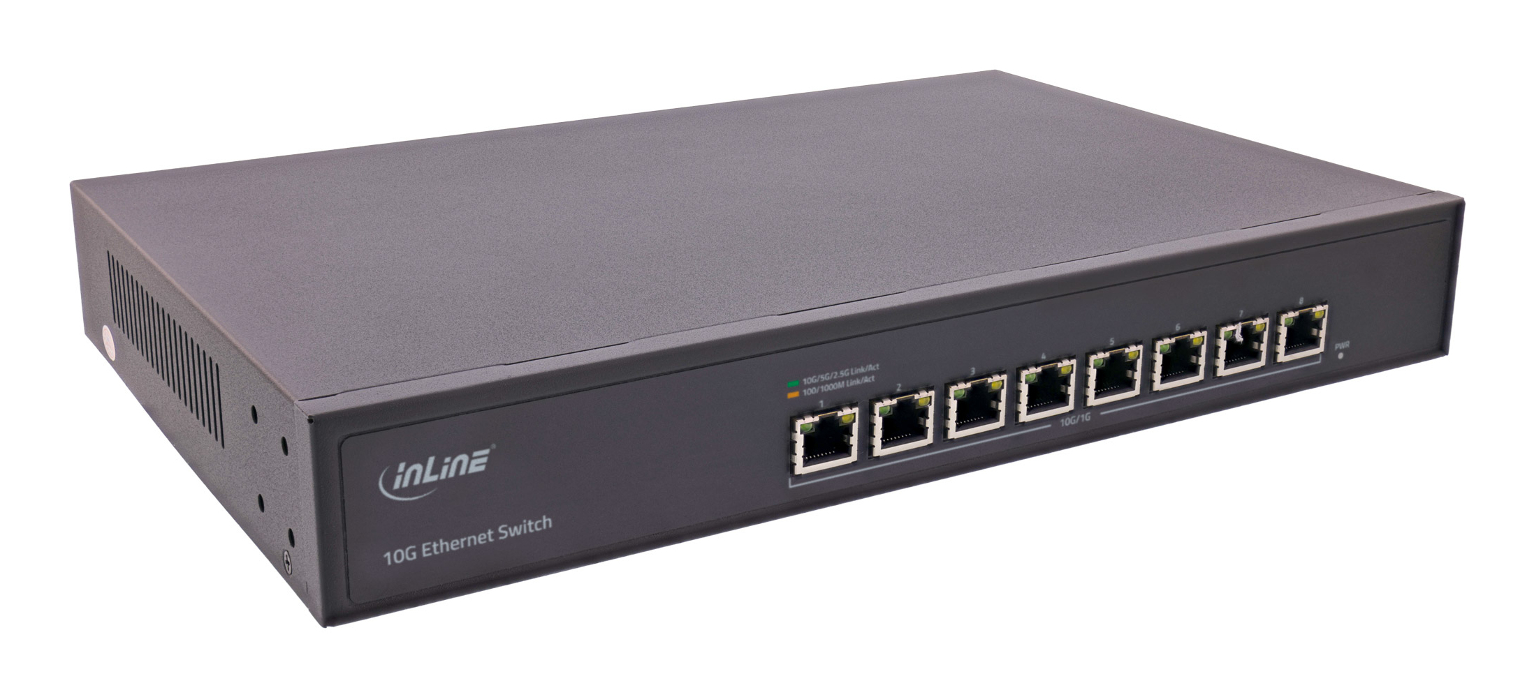 InLine 32308A switch di rete Gigabit Ethernet (10/100/1000) Supporto Power over Ethernet (PoE) Nero