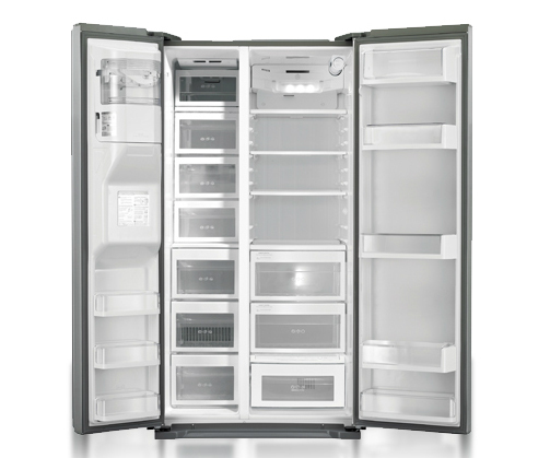 LG GS5263AEGV side-by-side refrigerator Freestanding Platinum – image 2