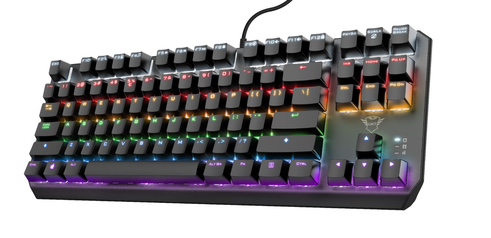 Trust GXT 834 CALLAZ keyboard Gaming USB QWERTZ German Black