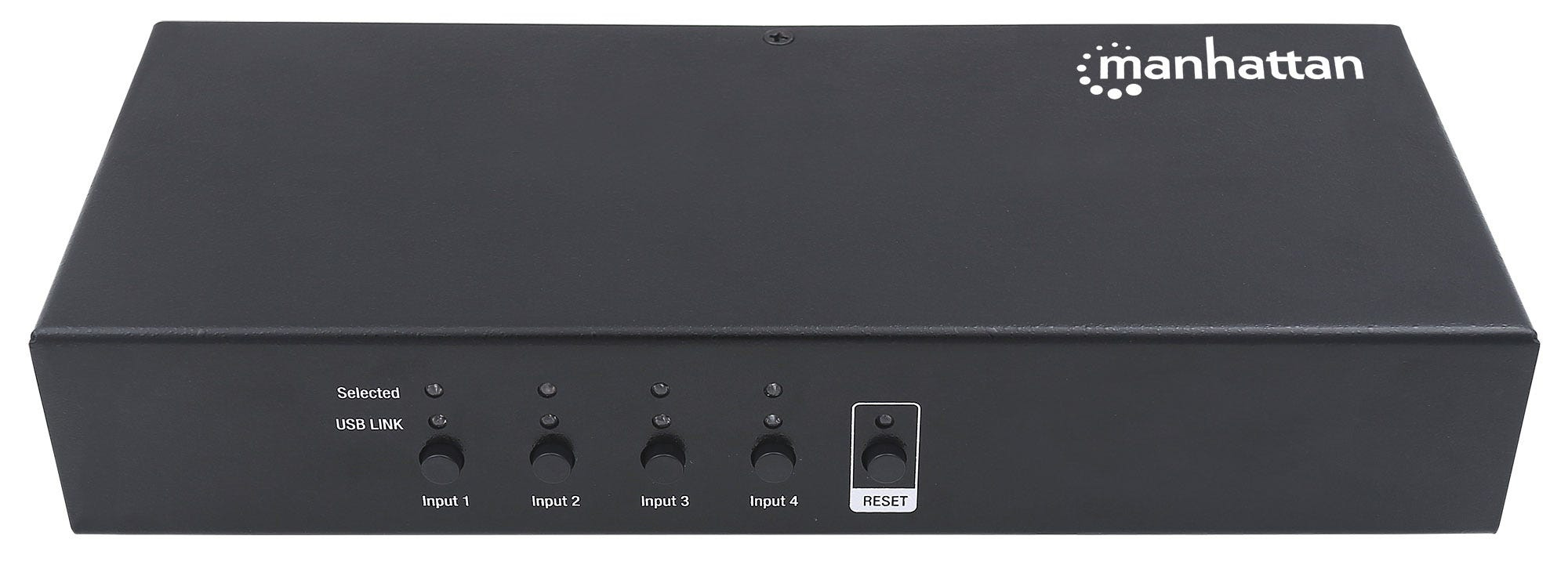 Manhattan 4-Port HDMI KVM Switch, Four HDMI and Four USB-B Ports, Full HD, set of four HDMI-to-USB cables included (Euro 2-pin plug) – image 2