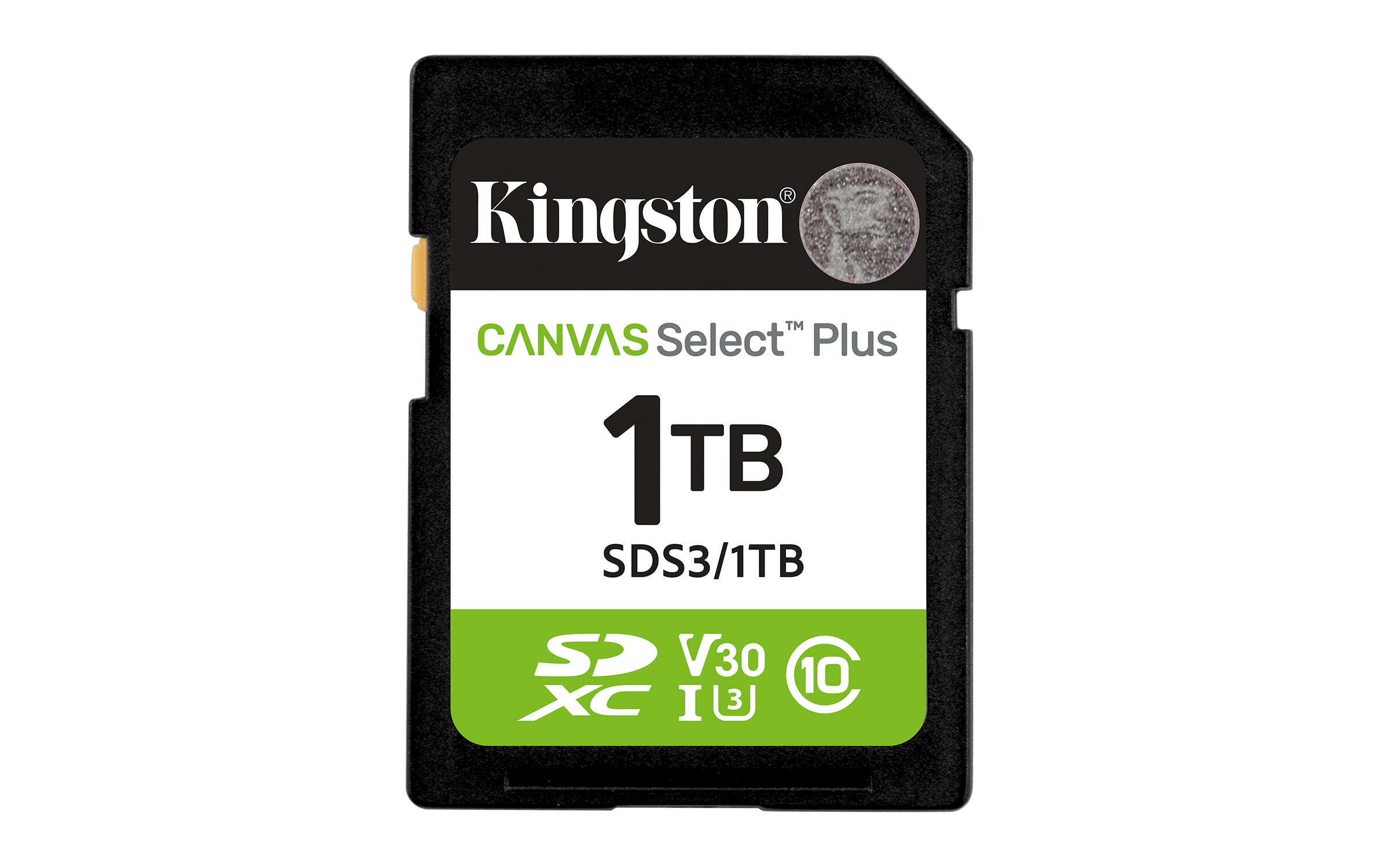Kingston Canvas Select Plus 1TB SDXC Card 150MB/s U3 V30 SDS3/1TB