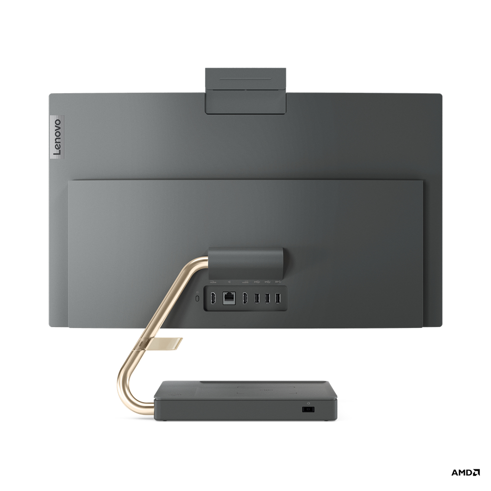 Lenovo IdeaCentre AIO 5 24ALC6 AMD Ryzen™ 7 5700U 60.5 cm (23.8″) 1920 x 1080 pixels All-in-One workstation 16 GB DDR4-SDRAM 512 GB SSD Windows 11 Home Wi-Fi 6 (802.11ax) Grey image 2