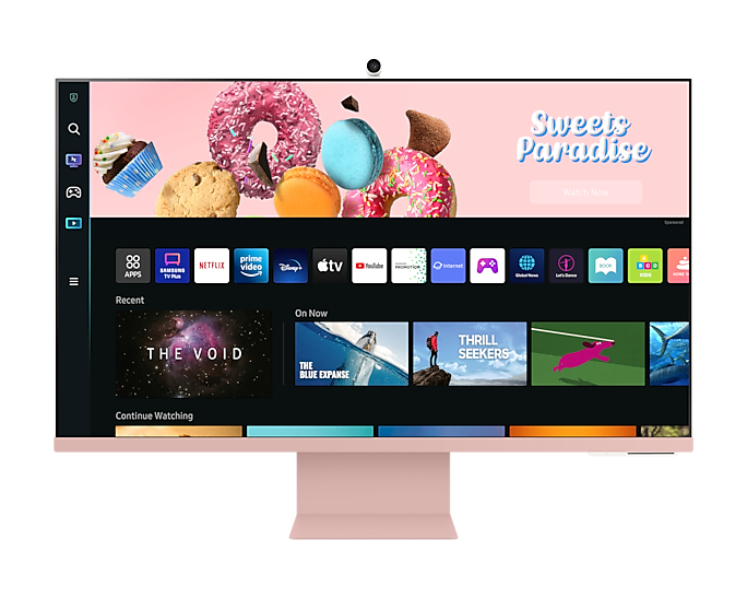 Samsung S32BM80PUU computer monitor 81.3 cm (32″) 3840 x 2160 pixels 4K Ultra HD LED Pink, White image 2