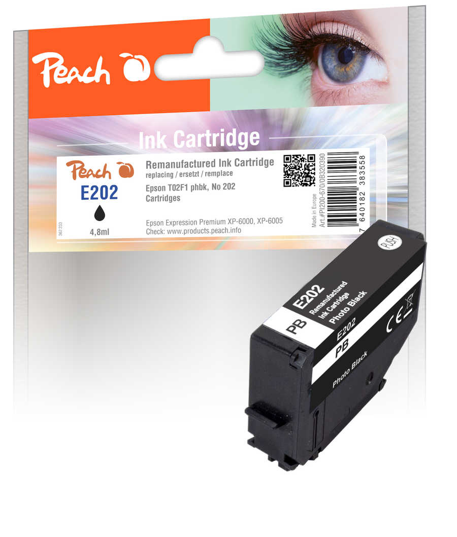 Peach PI200-670 ink cartridge 1 pc(s) Compatible Standard Yield Photo black