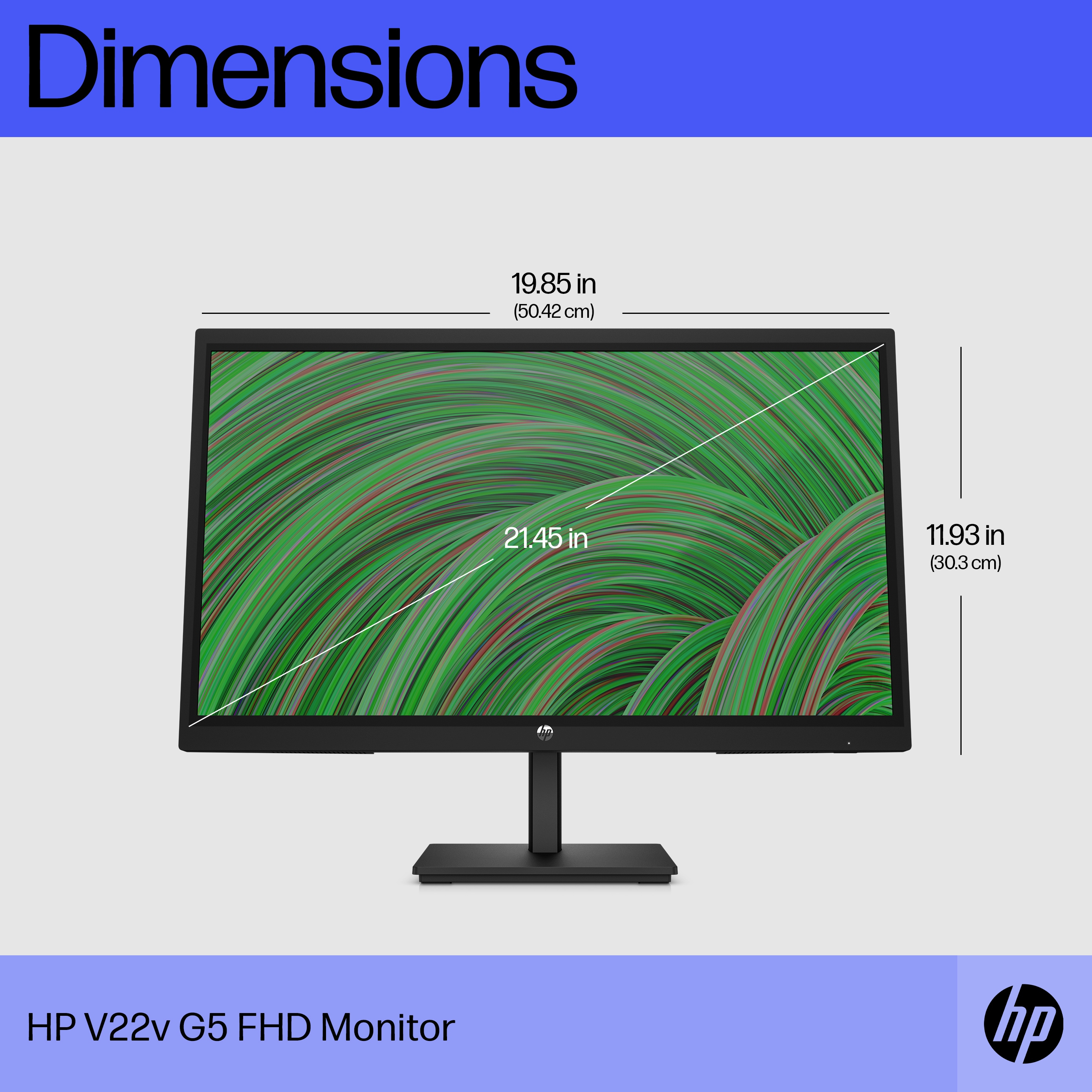 HP V22v G5 FHD Monitor image 13