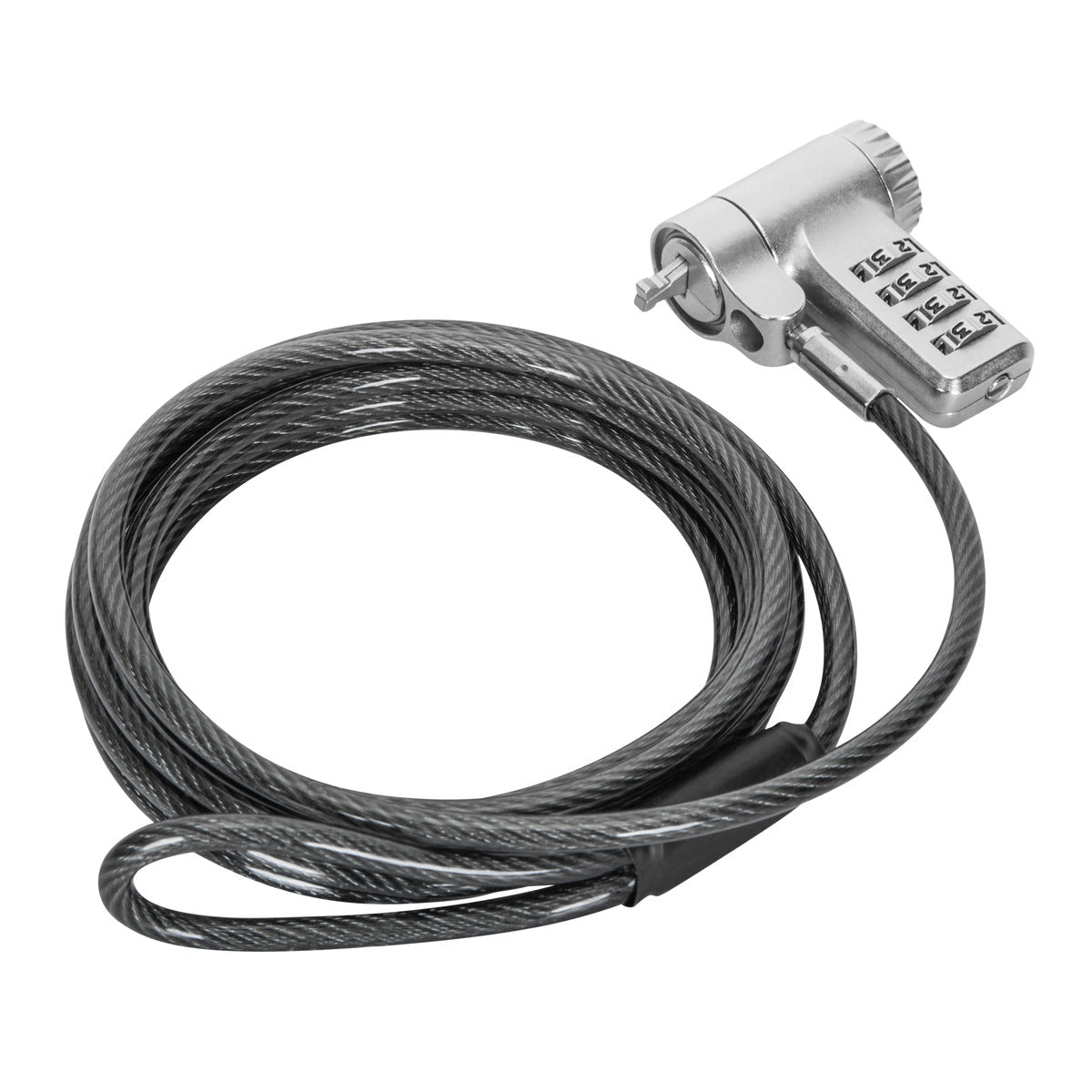 Targus ASP96RGLX. Product colour: Silver, Best uses: Monitor, Laptop, PC, Lock type: Combination lock. Cable length: 2 m, 