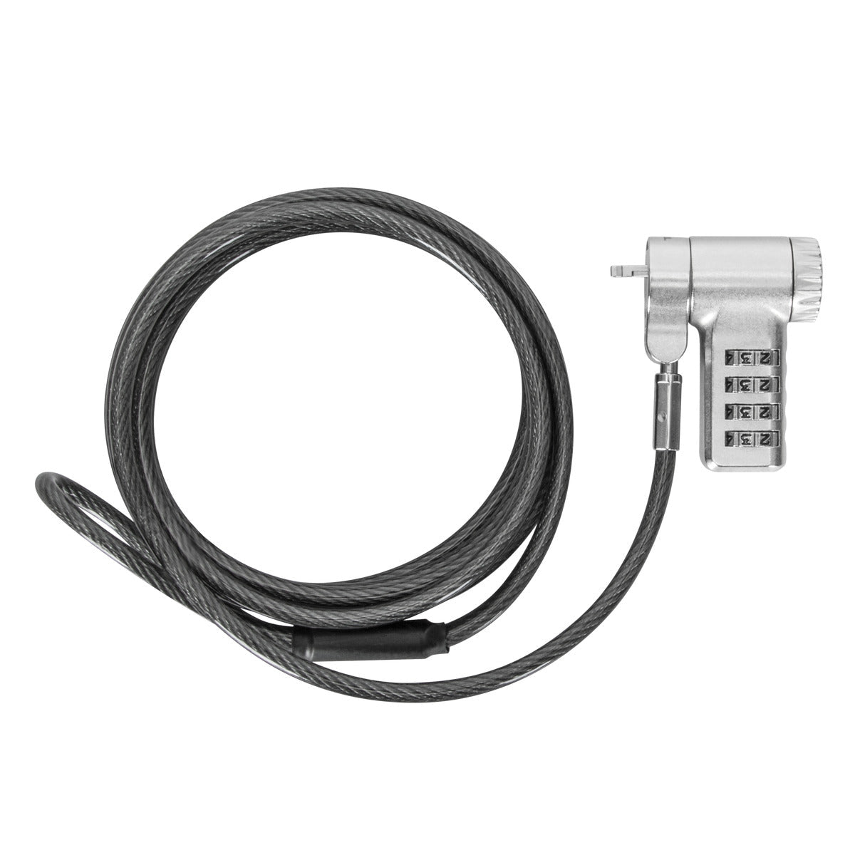 Targus ASP96RGLX. Product colour: Silver, Best uses: Monitor, Laptop, PC, Lock type: Combination lock. Cable length: 2 m, 