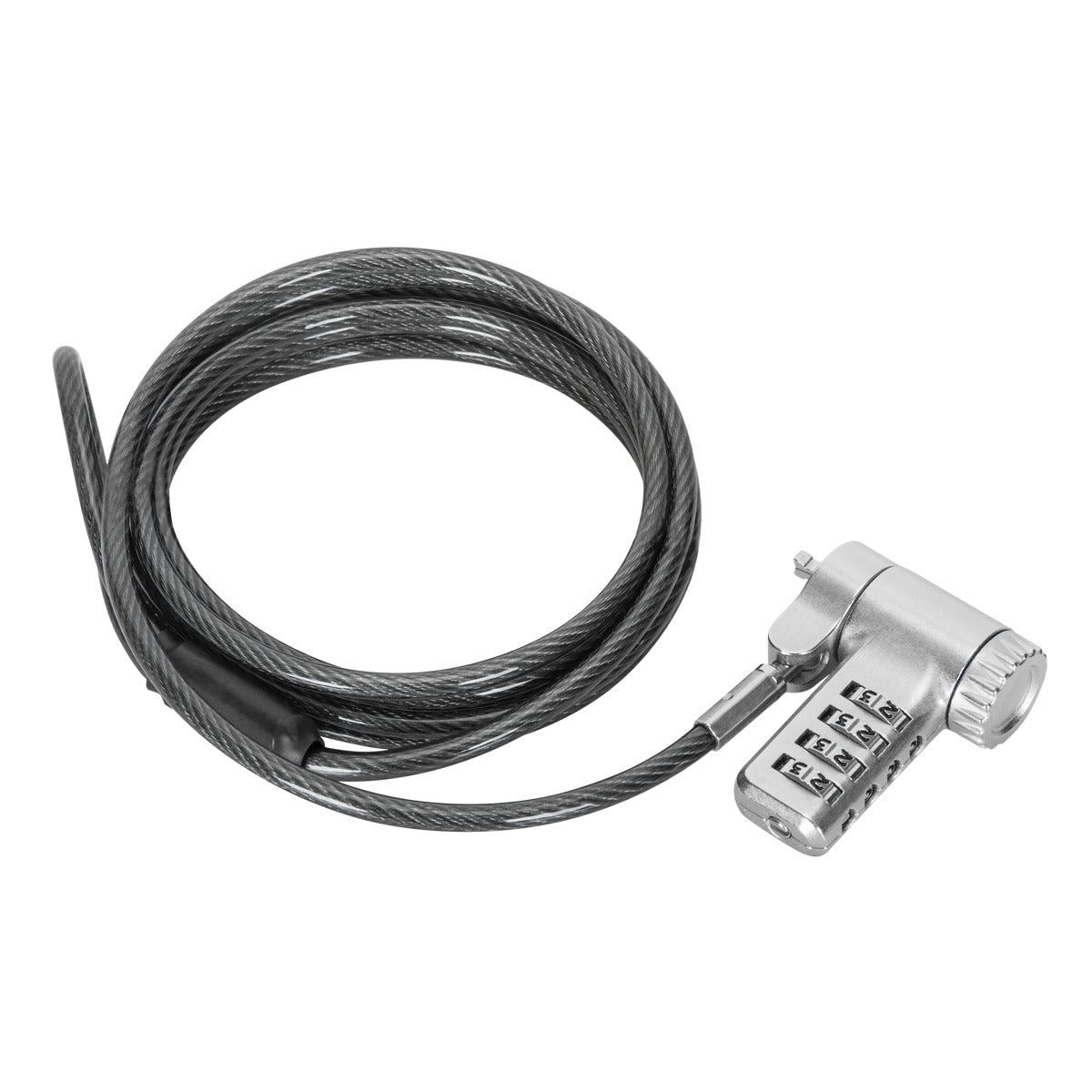 Targus ASP96RGLX. Product colour: Silver, Best uses: Monitor, Laptop, PC, Lock type: Combination lock. Cable length: 2 m, 