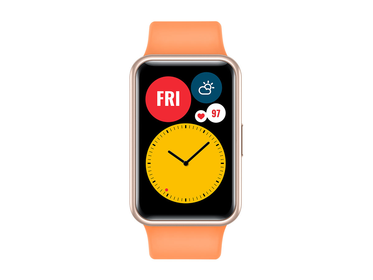 Watch huawei fit new pantalla amoled 1.64" resolución 456x280 color rojo pomelo