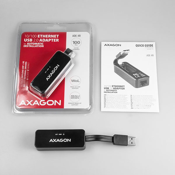 Axagon ADE-XR USB 2.0 fast ethernet – image 7