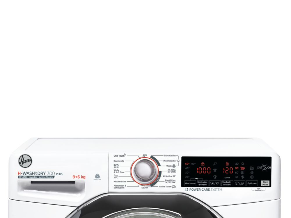 Hoover H-WASH 300 PLUS H3DSQ496TAMCE-84 washer dryer Freestanding Front-load White – image 3