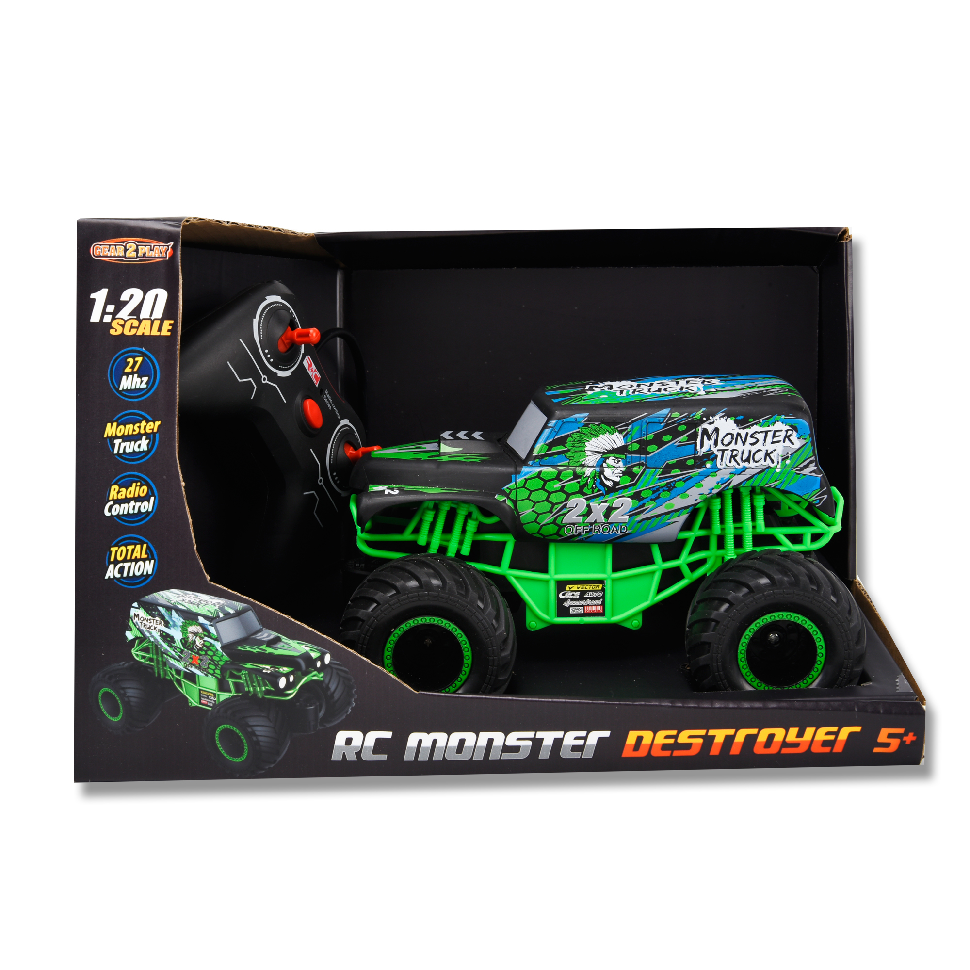 Gear2Play TR41618 Radio-Controlled (RC) model Monster truck Electric engine 1:20 – image 3