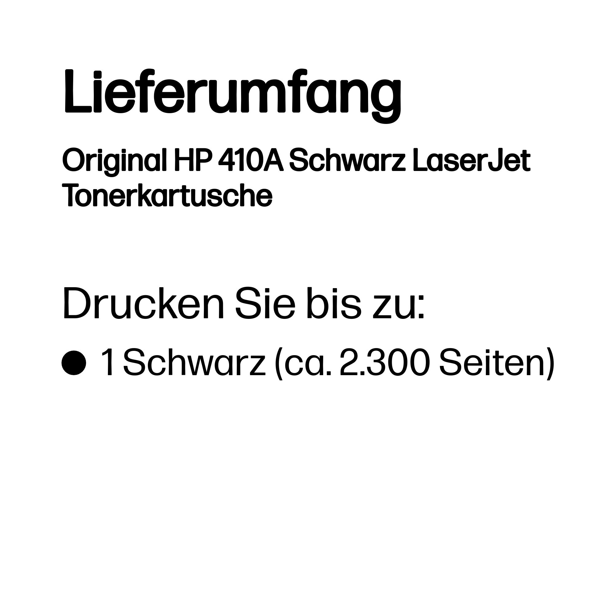 Original HP 410A Schwarz LaserJet Tonerkartusche