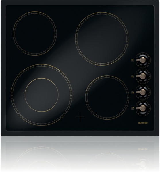 Gorenje ECK63CLB hob Black Built-in Ceramic hob 4 zone(s)