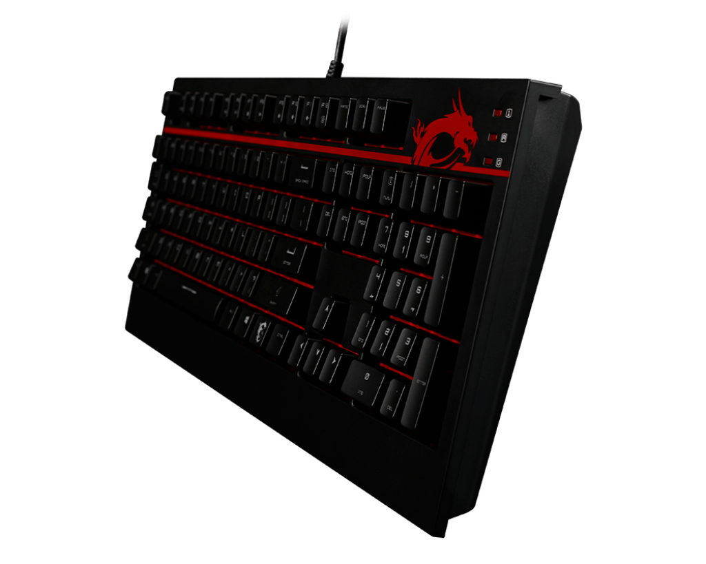 MSI GK-701 keyboard Gaming USB QWERTY English Black, Red – image 3