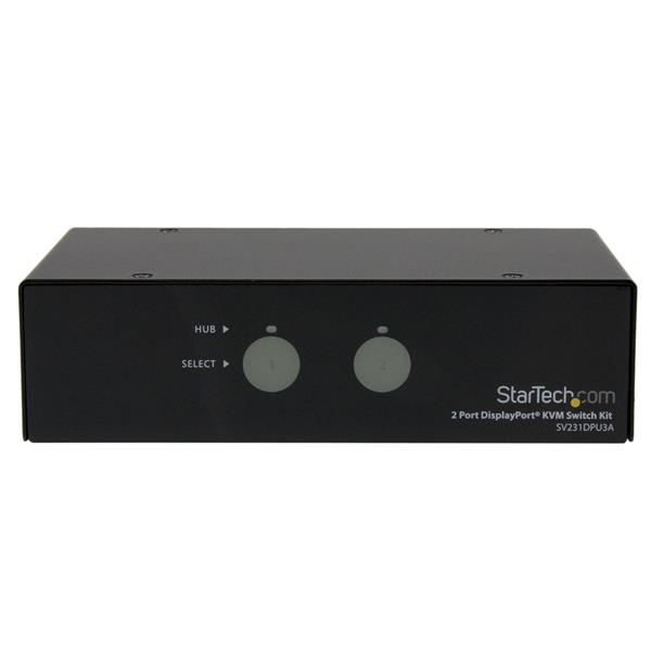 StarTech.com 2 Port SuperSpeed USB 3.0 DisplayPort KVM Switch with Audio and Cables – image 2