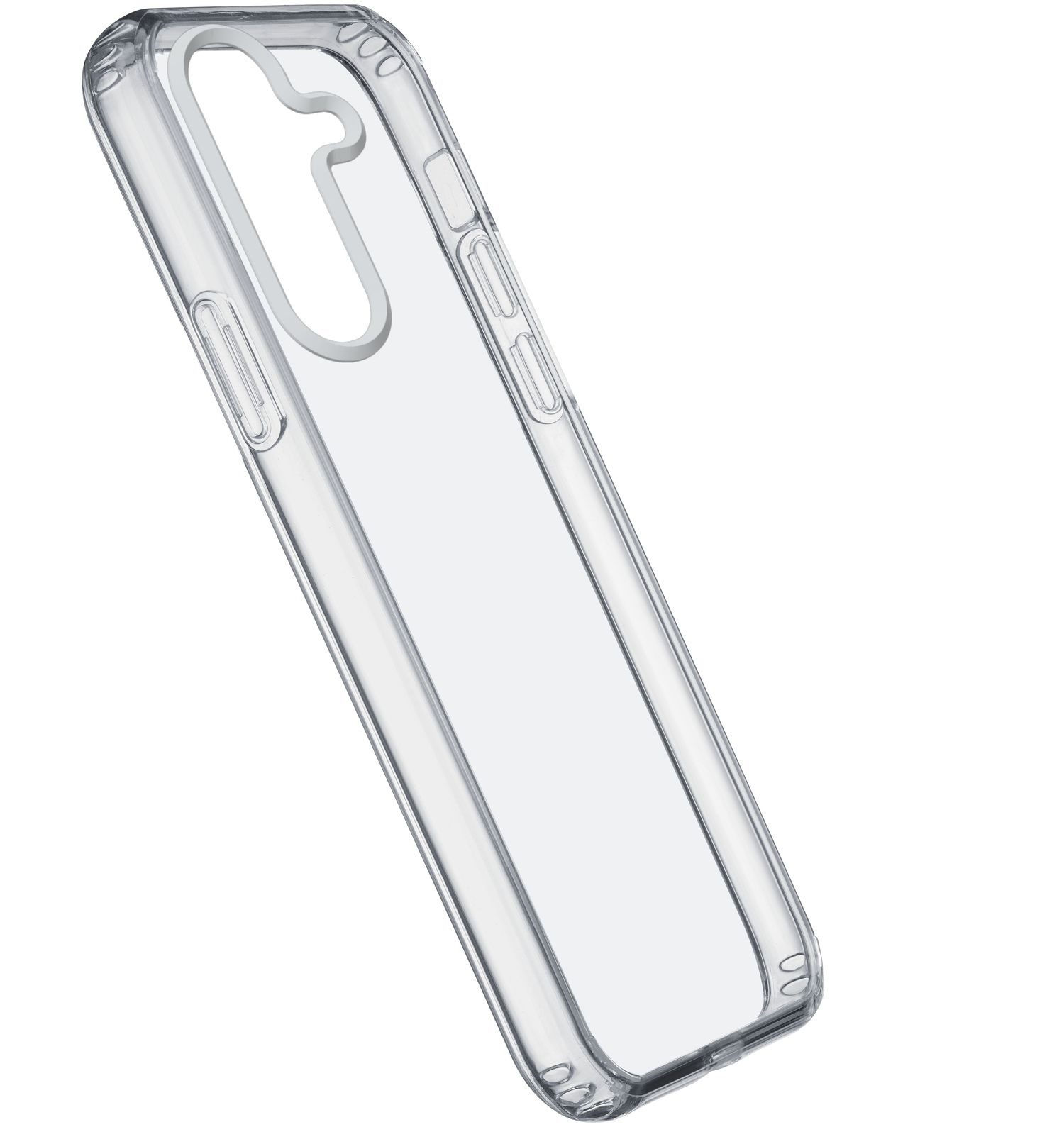 Funda móvil - CellularLine Clear Duo, Para Samsung Galaxy S25, Rígida, Transparente