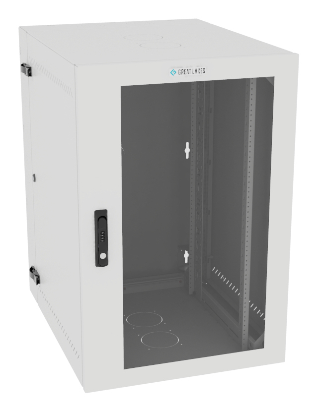 Vertiv VR Rack GL36WMCMP-W-SC-00-00 rack cabinet 19U Wall mounted rack White