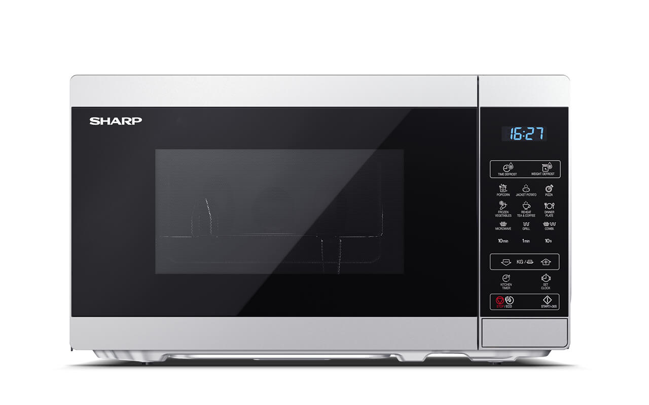 Sharp YC-MG02E-S microwave Black, Steel Combination microwave Countertop