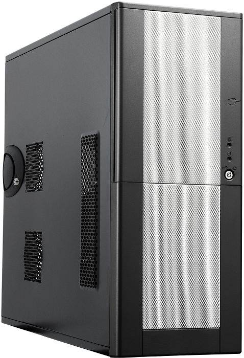 Chieftec LCX-01B-B-SL-W computer case Midi Tower Black, Silver – image 1