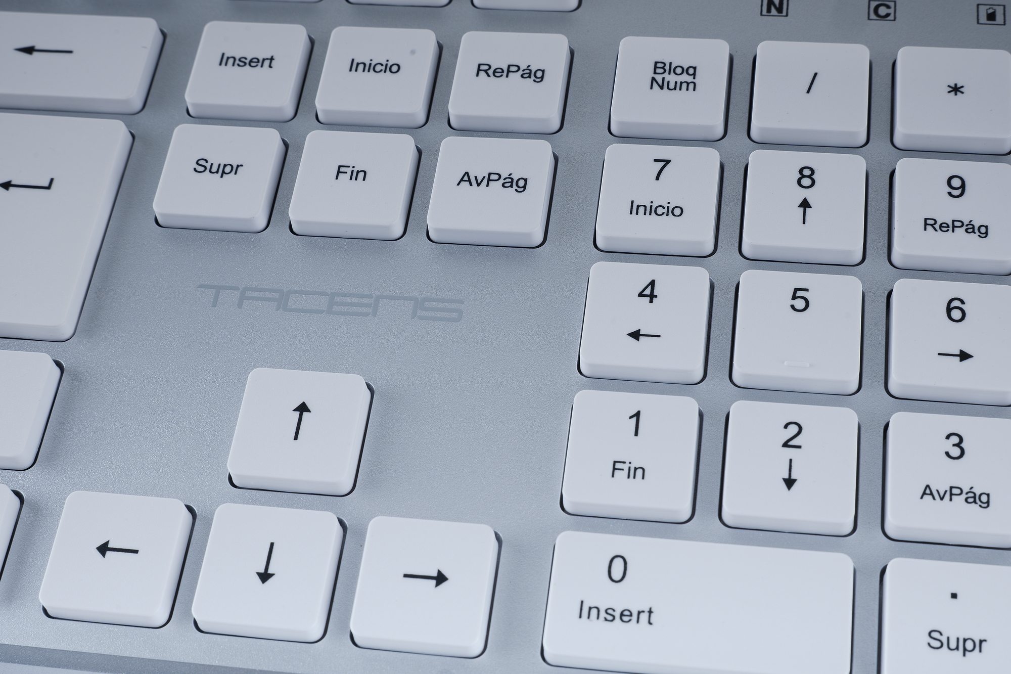 Tacens 6ZENITHWUS keyboard Mouse included Home/Office RF Wireless QWERTY US English Silver, White – image 5