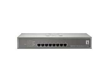 LevelOne 8-Port Fast Ethernet PoE Switch, 802.3at/af PoE – image 5