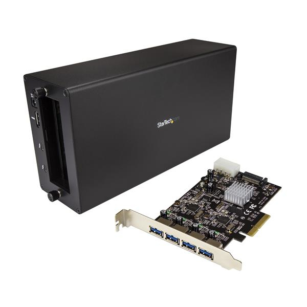 StarTech.com Thunderbolt 3 to PCIe USB 3.1 Adapter - Chassis + 4 Port Card