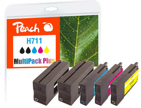 Peach PI300-795 toner cartridge 5 pc(s) Compatible Black, Cyan, Magenta, Yellow