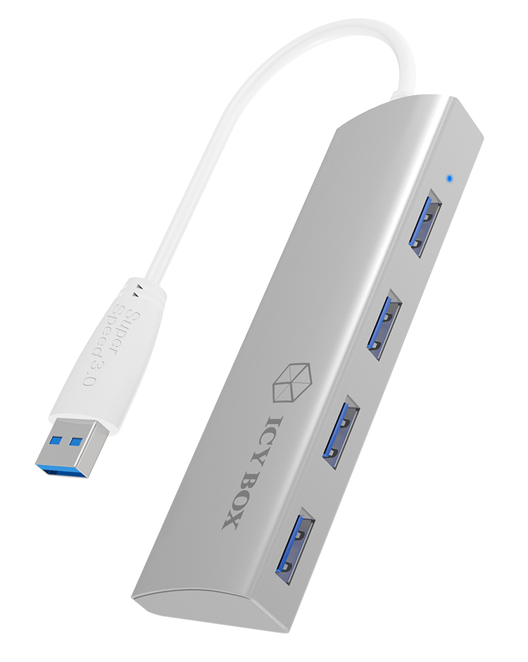 ICY BOX IB-AC6401 USB 3.2 Gen 1 (3.1 Gen 1) Type-A 5000 Mbit/s Silver – image 1