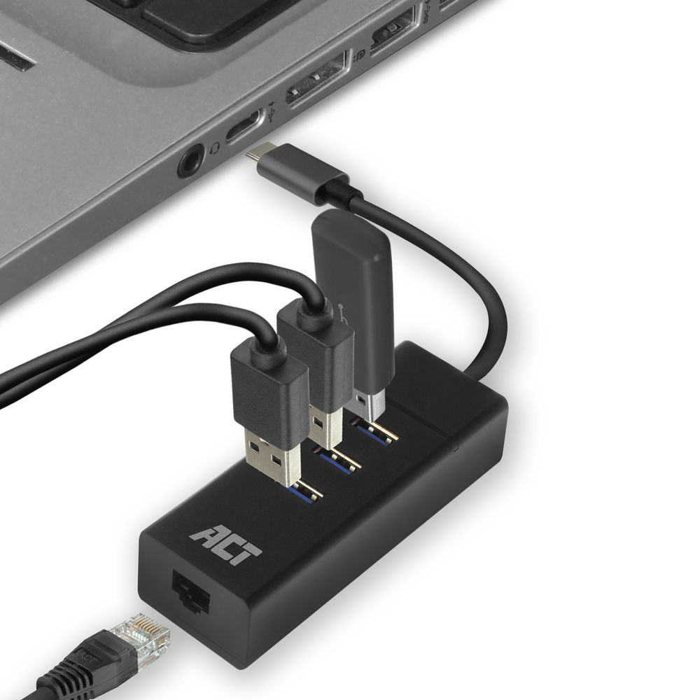 ACT USB hub 3.0 3 port, ethernet – image 6