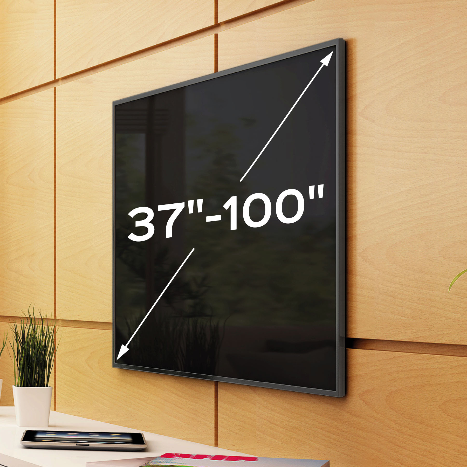 UNYKAch Universal Fixed Wall Mount UK920 37″-100″ TV – image 2