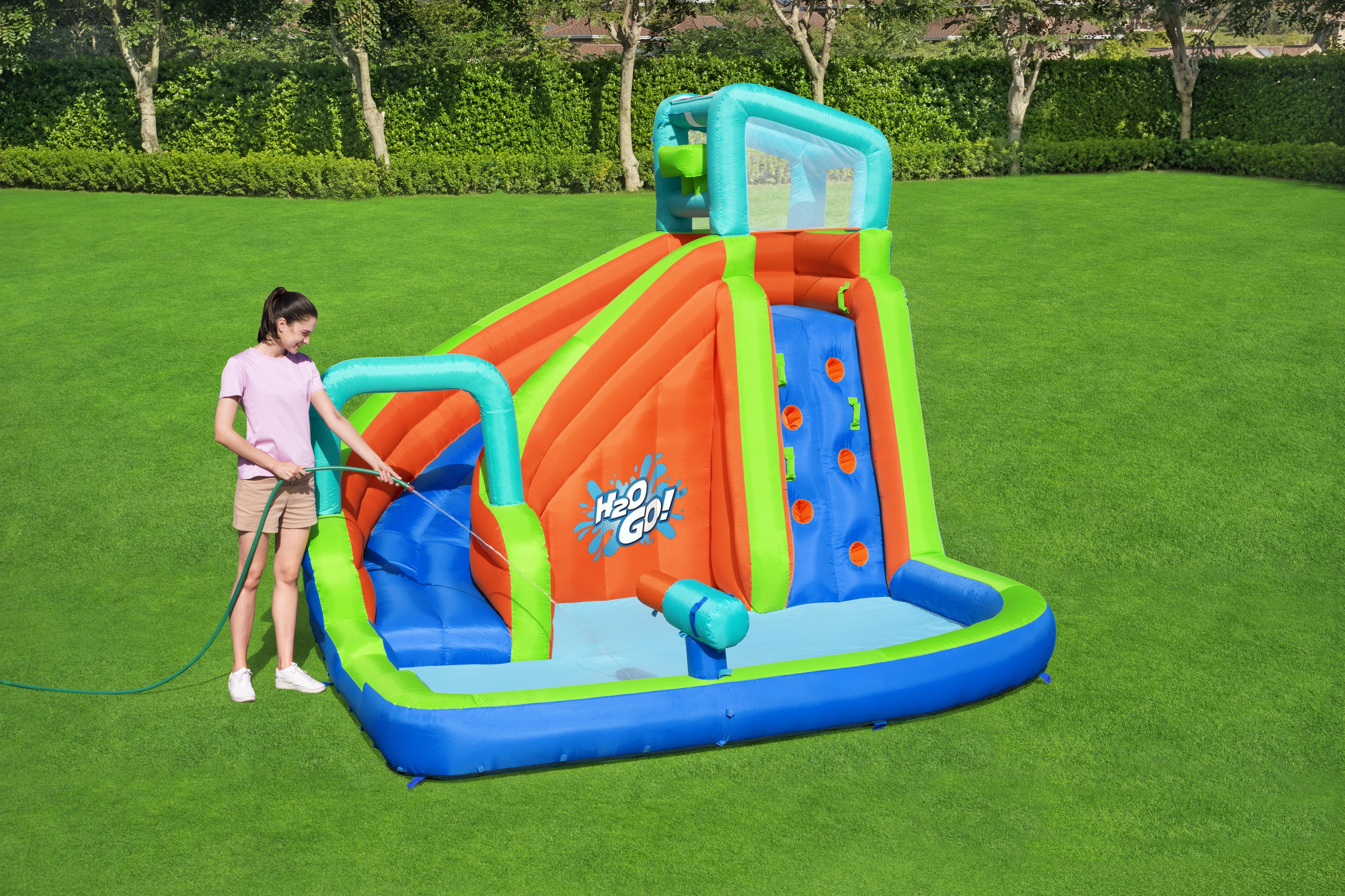 Resim H2OGO! Turbo Splash Çocuk Şişme Mega Su Parkı 2,7 m