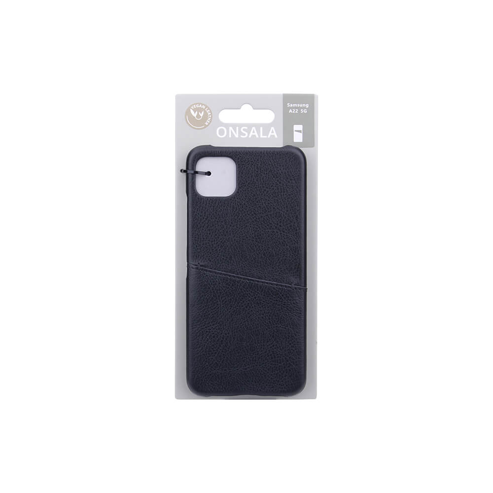 Onsala Mobile Cover Black with Cardpocket Samsung A22 – image 2
