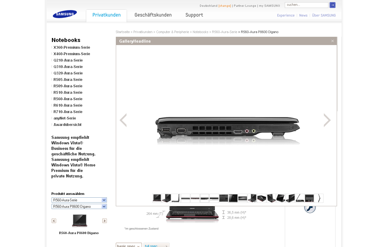 Samsung R560-Aura P8600 Digano – image 6