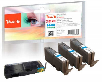 Peach PI100-363 ink cartridge 4 pc(s) Cyan