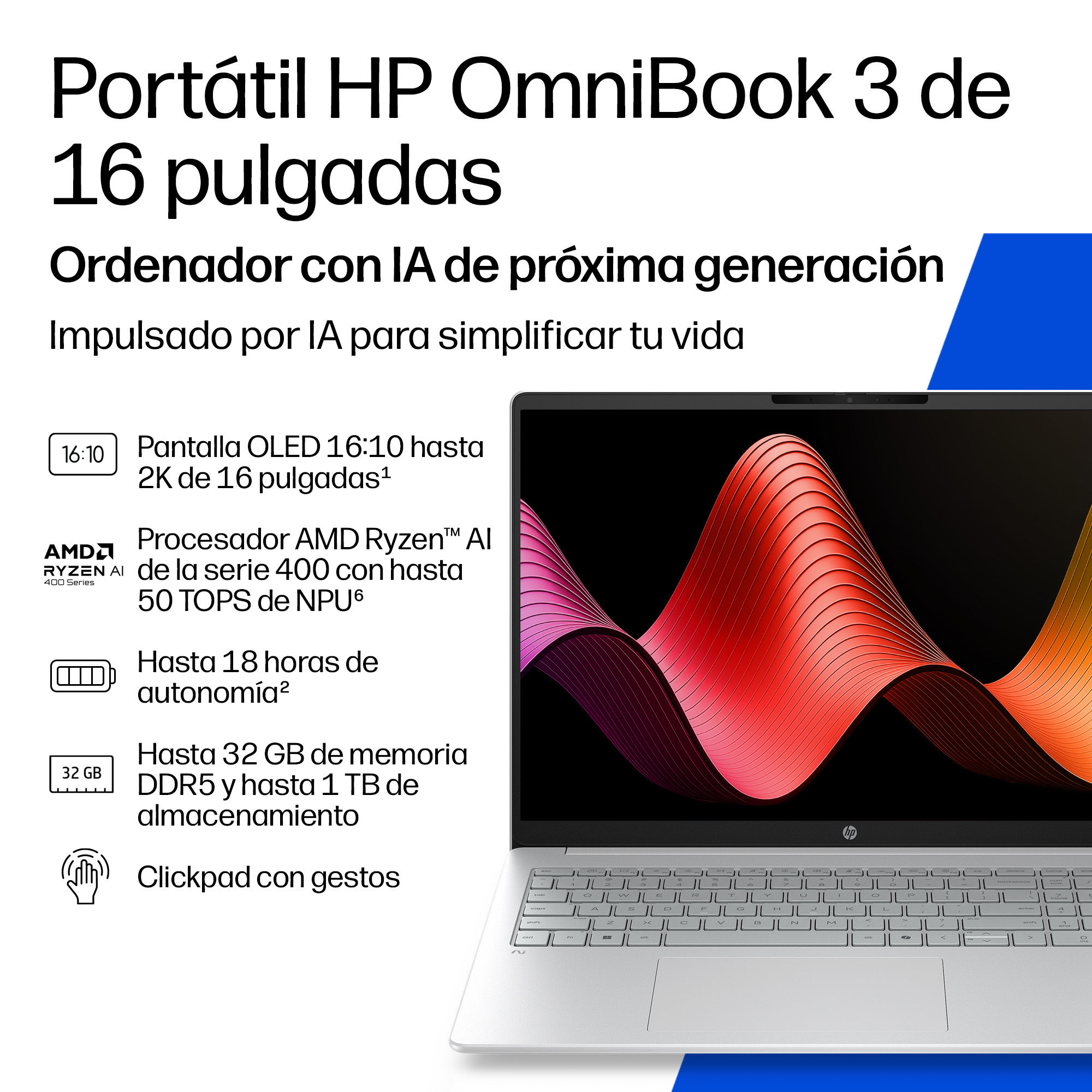 Portátil HP OmniBook 3 16-bv0006ns - imagen 5