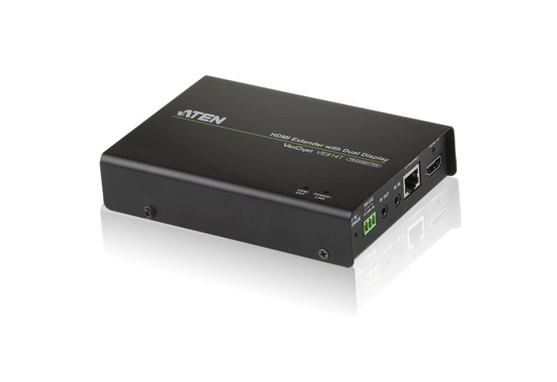 ATEN VE814T AV extender AV transmitter Black – image 1