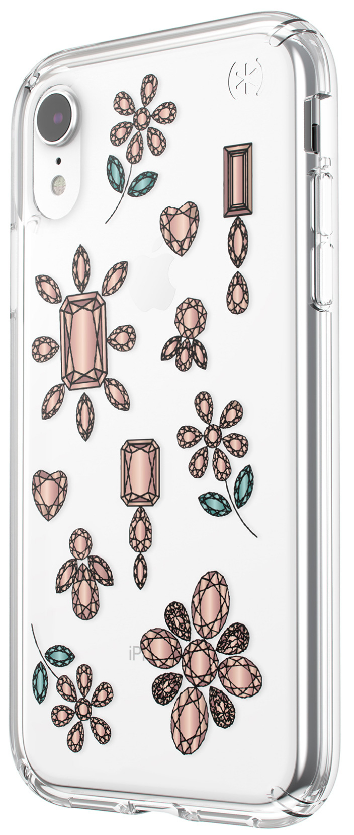 Speck Presidio Clear + Print Apple iPhone XR Dancingdiamonds Peach Gold/Clear – image 3