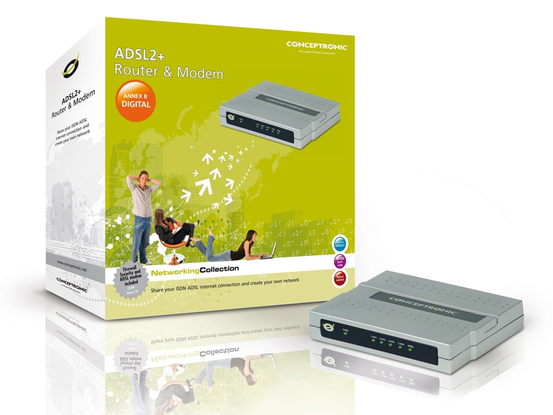 Conceptronic ADSL2+ Router & Modem – image 4