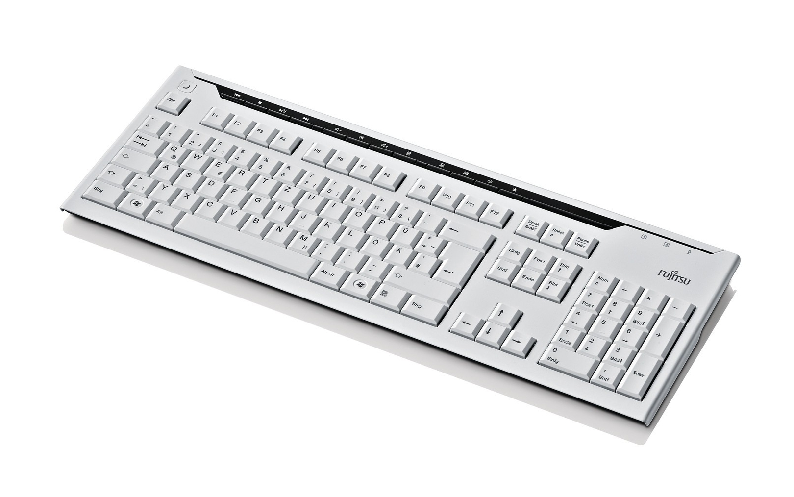 Fujitsu KB520 keyboard Office USB Norwegian Grey