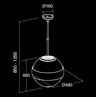 CDA 3S10 Pendant Black 470 m³/h – image 2